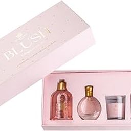 Carlton London Luxury Blush Bath and Body Care Gift Set Hamper for Women | Body Wash, Body Lotion, EDP Perfume, Scented Candle | Pampering Kit | Gift for women | Gift for Girlfriend & Wife-65