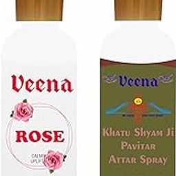 Veena Combo Attar Spray Perfume Personal & Pooja Use Rakhi Special Gift Rose Oudh & Darshan (100 ml Pack of 2)-picture-24