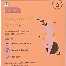 Ayukalash Weight ‘n’ Shape Tablets (30) | L-Carnitine, Garcinia, Green Tea & Green Coffee | Vegan Supplement for Metabolism, Appetite Control & Fat | Healhty Weight Support | Tablet for Men & Women-image-77