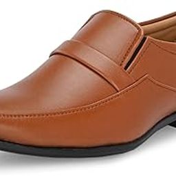 Mens Formal Shoe |Slip-On Men's Formal Shoe | Stylish Non-Lace Design | Soft Cushioned Insole for Comfort | Perfect for Office & Formal Wear (64046)-image-91