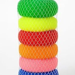 SVDK Premium Nylon Bath Loofah Scrubber | Body Pouf Sponges, Gentle Exfoliating Shower Juna for Men & Women | Soft Mesh Loofahs for Daily Cleansing & Skin Refreshment Multicolour – Pack of 6)-image-9