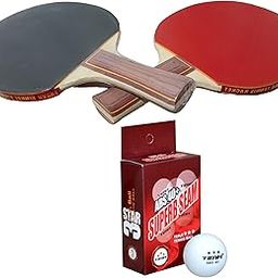 Tima Table Tennis Set - tt Racket and Balls for Professional and Recreational Play, 6 Balls and 2 tt Rackets-image-23