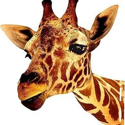 HEAVENGLOW Animal Heads Art Sculpture Artwork for Dining Room Wall Hanging Centerpiece Giraffe-image-15