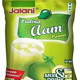 Jalaani Aam Panna Drink Mix Powder, Pudina Flavour, 100 gm * 8, 800g, Makes 144 Litres Fresh Mango Flavour.-image-95