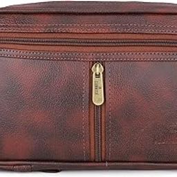 Unisex-Adult Multipurpose Travel Accessories Pouch Money Cash Pouch Travel Kit With Wrist Handle (Tan), Brown-35