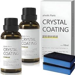 Crystal Coating for Car and Bike Plastic Parts | 30ml PVC Restorer and Revitalizing Coating Agent | Maintenance Dashboard Plastic Cleaner Polish Shining | Pack of 2-image-23