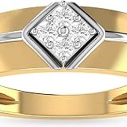 pc jeweller The Jarlath 18KT Yellow Gold and Diamond Ring for Men-picture-12