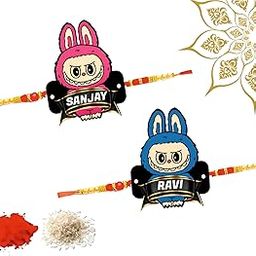 Personalized Photo Rakhi, Customized Rakhi for Brother, Family, Bhabi, Husband, Pack of 2-image-79