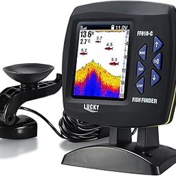 Fish Finder Wired Transducer Sensor Fishfinder 45 Degrees Underwater Fishing Camera Portable Fish Finder Waterproof Underwater Monitor LCD Fish Locator Boat Fishfinder Fish Detector-22