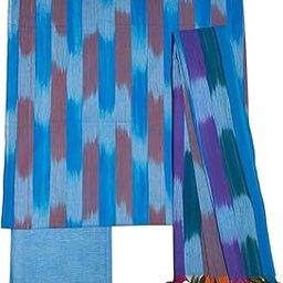 Women's Ikkat Unstitched Salwar Suit Set with Dupatta | Pure Cotton Dress Material for Women-image-64