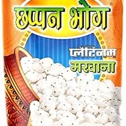 Chappan Bhog Regular Super Premium Lotus Seed Pop/Gorgon Nut Puffed Kernels (Phool Makhana) Lotus Seeds(Makkhana) Platinum 100g-image-3