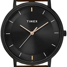 Men Black Round Analog Brass Dial Watch- TW0TG8016-29
