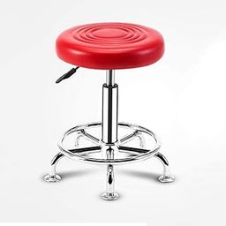Carda Craft-Height Adjustable Metal Stool (17-22 inches) – Red Stool for Office, Bar, Kitchen, and Doctor's Office-image-6