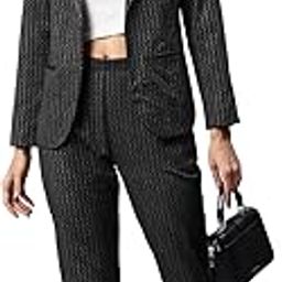 Striped Single-Breasted Two-Piece Formal Suit-picture-24