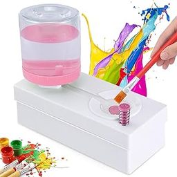 Paint Brush Cleaner Tools, Brush Rinser Cup Painting Running Water Circulation Art Supplies for Acrylic, Watercolor, and Water Based Creative Gift for Adults Artist Beginners Kids(Multicolor)-13