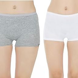 Pack of 2 Pure Cotton Seamless Plain Solid Boyshort Panties for Women Underwear Briefs Low-Waist Boyshorts Stylish Undergarments | Boy Shorts for Girls-image-22