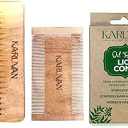 Karuvan Kachi Neem Wooden Comb For Women & Men – Herbal Oil Treated for Hair Growth & Dandruff Control | Frizz Control | Anti-Hairfall | All Hair Types | Shampoo Comb | Lice Comb (Pack of 1)-image-91