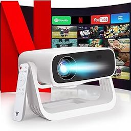 Wielio Android 11 Smart Projector - Built-in Netflix/YouTube Applications, 350 ANSI 4K Support WiFi Screen Mirroring, Bluetooth 2‑Way, Keystone 4‑Point, 120° PTZ-image-52