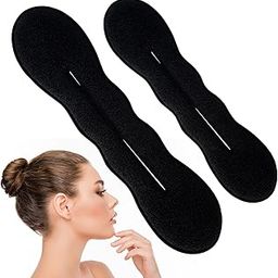 Melodio 2-Piece Black Foam Twister, Bun Maker, Ballet Bun Ring (2 Large)-image-85