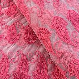 Embroidery Premium Cotton Schiffli Fabric 100% Cotton Cut by Meter for Multipurpose Width : 48" (4 mtr)-picture-39