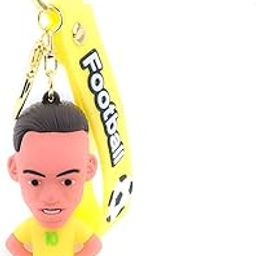 Daiyamondo Cheers on Your Team With Football Player Ronaldo Messi 3D Rubber keychain With Long Ribbon - A Vibrant Accessory for Soccer Fans and Collectors-image-70