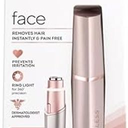 Drofail Finishing Touch Flawless Facial Hair Remover for Women, Gold Electric Face Razor with LED Light, Recyclable-picture-47