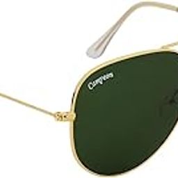 Unisex UV Protected Aviator Golden Frame Green Glass Sunglasses With Attractive Case- Pack of 1-picture-18