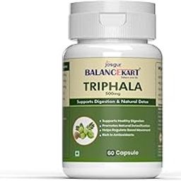 Balancekart Triphala 500mg | Ayurvedic Digestive Health & Detox Supplement | Supports Immune System | Relieves Constipation & Boosts Gut Health | 60 Capsules-image-94