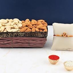 SFU E Com Dry Fruit Hamper For Rakshabandhan Gift | Dry Fruit And Rakhi For Brother | Dry Fruit Basket Hamper | 42-84