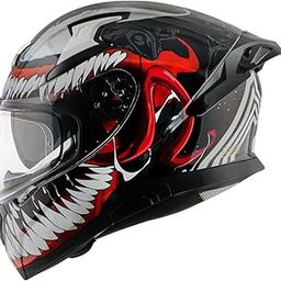 Axor Apex Marvel Venom Motorbike Helmet Black Red -L-3