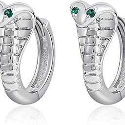 Snake Huggie Eye Snake Hoop Earrings Tiny Vintage Hoop Earrings Snake Earrings Jewelry Gifts for Women-image-54