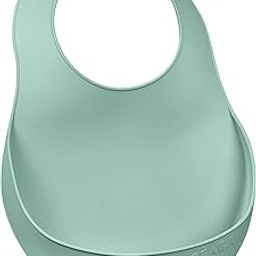 Beaba Silicone Baby Bib, Waterproof, Adjustable Neck Fastener, Several Sizes, Light and Flexible, Ultra Soft, Easy to Clean, Deep & Wide Pocket to Catch Food, BPA Free, 4m+, Baby Feeding - Sage Green-image-18