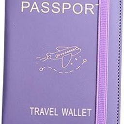 atorse Family Passports Holder Premium Travel Essentials for Family Vacation PU Case Purple-picture-36