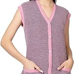V Neck Sleeveless Winter Woolen Sweater for Women-picture-18