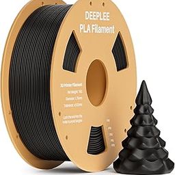 DEEPLEE PLA 1.75mm 3D Printer Filament, Dimensional Accuracy +/- 0.02mm, Neatly Wound, No Clogging, Vacuum Package, Fits for Most FDM 3D Printers, 1kg Cardboard Spool(2.2lbs) Black-image-76