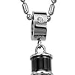Chain Pendant for Men Fashion Black Pendants For Men | Silver Pendant Necklace | Stainless Steel Chain for Men | Accessories for Men | Birthday Gift for Men & Boys-image-64