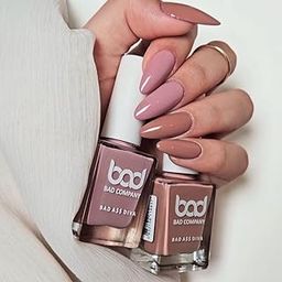BAD COMPANY Nail Polish (10mlx2) No Toxin Nail Lacquer | Quick Dry Long Stay Nail Paint | Nude Nail Polish set (57,96)-image-21