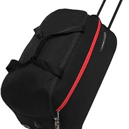 Polyester Lino Large Wheel Duffel Bag | 2 Wheel Duffle Bag | Built To Last Wheels And Trolley, W-30 CM, Black-picture-50