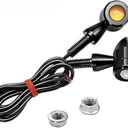 TRP TRADERS Original Waterproof Aluminum Bullet Shape Turn Signal Lights Indicator motorcycle lightsUniversal for All Bikes Models (Amber, Pack Of 2) | LED-18