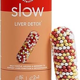 Wellbeing Nutrition Slow Liver Detox supplement with Pure Milk Thistle (80% Silymarin), Arjuna, Berberis, Detox & Digestive Enzymes | Supports Fatty Liver, Natural Detoxification, 60 Veg Capsules-5