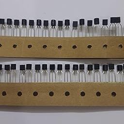 Electronic Transistors BC547 NPN & BC557 PNP, Pack of 20 Pieces, 10 Each Type-18