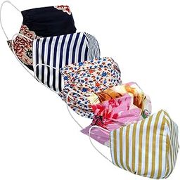9 Impression Cotton Unisex Face Mask, Multi-colored - Pack of 5-picture-18