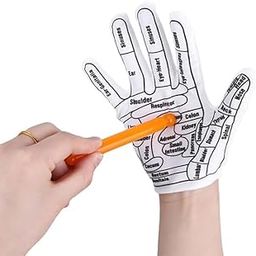 Trikhomam Acupressure Hand Socks With Stick Acupressure Hand Pointed Reflexology Hand Spa for Palm Finger Massager Football Glove Accessories Tools Plastic Massage Socks-30