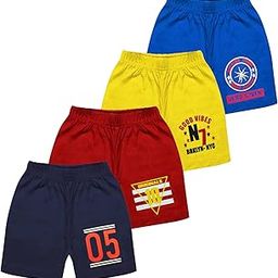Boy's and Girl's Regular Fit Cotton Shorts(Pack of 4)-picture-17