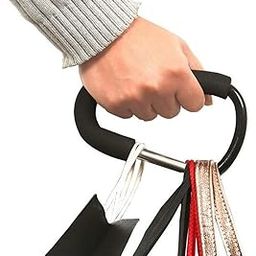 Stroller Hooks-2pacs X-Large of Multipurpose Hook Stroller-for Mum Shopping Bags,Baby Diaper Bags,Groceries,Clothing,Purse,16cm(6.3"),Black.-image-44