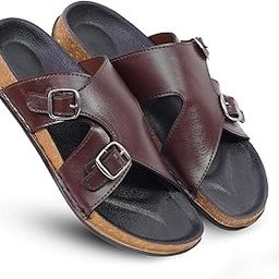Men’s Black Synthetic Leather Sandals with Adjustable Buckle Closure – Durable, Comfortable, Casual & Stylish Summer Footwear for Everyday Use-picture-42
