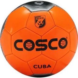 Cosco Cuba Pvc, Nylon Foot Ball, Soccer, Size 5 (Orange /Black)-image-18