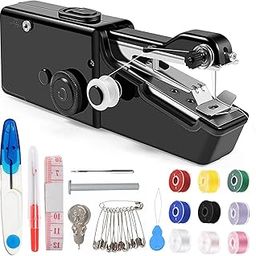 Portable Sewing Machine for Beginners, Mini Sewing Machine for Adults, Quick Sewing with Sewing Kits, Suitable for Home, Travel, DIY (Black)-image-70