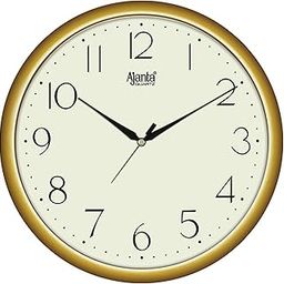 Orpat Ajanta Wall Clock for Home and Offices 11 Inches Wall Clock (Ivory_28 x 28 x 3 cm)-picture-22