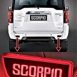UBH Profession of Quality Car Reflector Lines Flowing design Back Bumper Reflector LED Brake Reflector Light (Scorpio Type A)-image-65